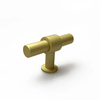 Aluminum Alloy Matt Gold T Bar Kitchen Cabinet Cupboard Handle