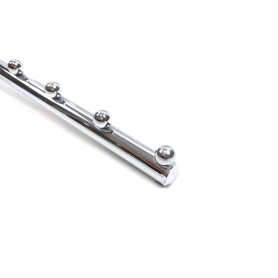 Chrome Finish Metal Iron Hanging Wire Grid Mesh Display Shelf Tube Hook