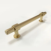 Furniture Handles Aluminum Alloy Brass Gold T Bar Knurling Cabinet Cupboard Handle