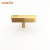 T Bar Brass Gold Furniture Handle Solid Aluminium Ss Cabinet Heaxgon Knob