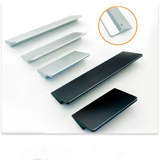 Aluminium Alloy Pulls Furniture Hardware Kitchen Cupboard Wardrobe Drawer Door Handles