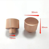 30*30mm Solid Aluminium Vertical Knurled Rose Gold Kitchen Cupboard Knobs Handle