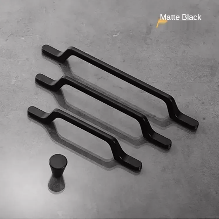 Factory Simple Style Aluminum Alloy Kitchen Furniture Cabinet Drawer Nightstand Handle