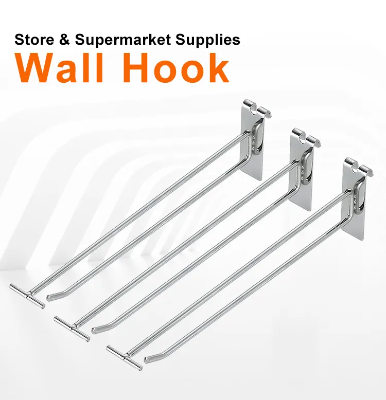 Supermarket Wire Mesh Display Hook for Shelf Storage Hooks with Price Tag