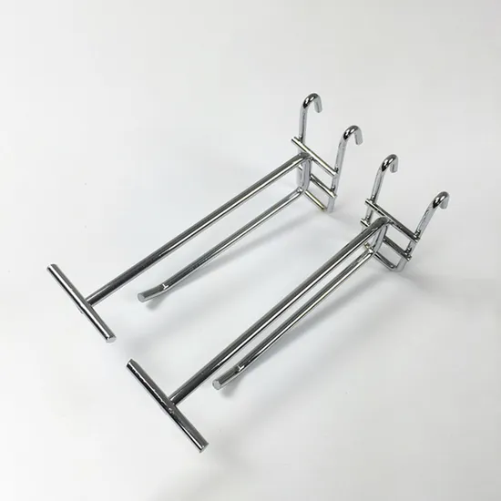Chrome Plating Display Metal Gridwall Hook Retail Display Hooks with Price Tag