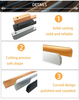 American Closet Elongated Handle Aluminum Cabinet Drawer Black Solid Cabinet Door Handle