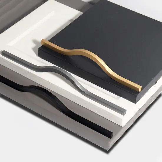 Cabinet Door Aluminum Alloy Handle Hardware Drawer Chest Gold Furniture Handle