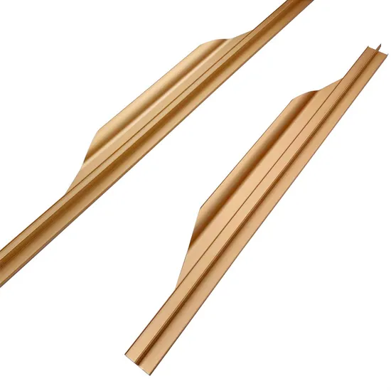 Edge Handle Black Aluminum Alloy Extended Drawer Closet Door Invisible Handle