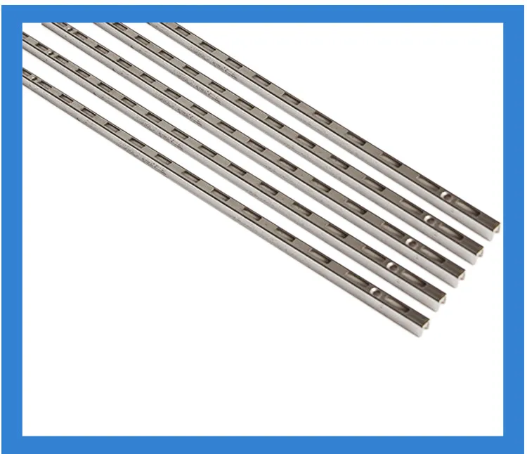 Supermarket AA Column Chrome Metal Display Column