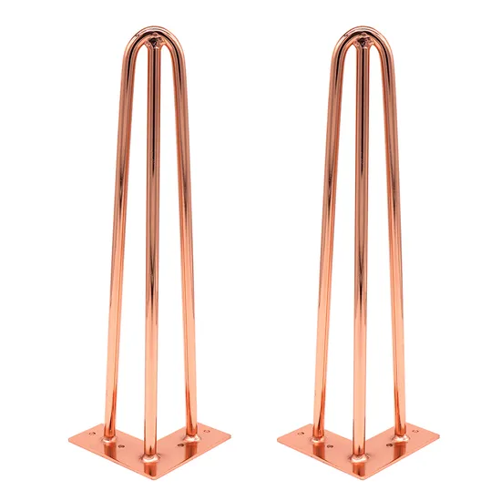 New Design Furniture Wholesale Coffee Table Height Metal Hairpin Legs