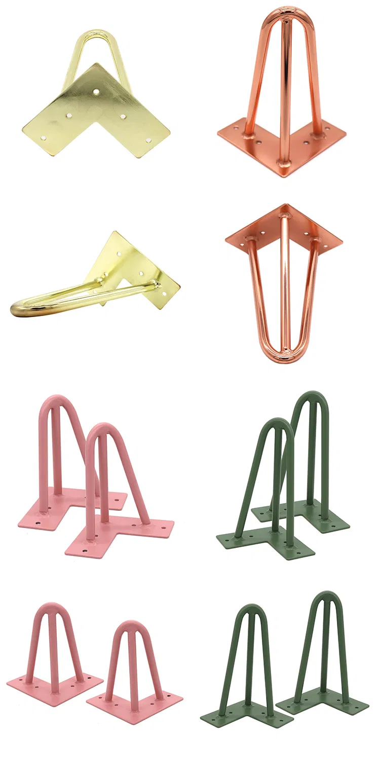 Colorful New Design Furniture Hairpin Legs Wholesale Metal Hairpin Table Legs