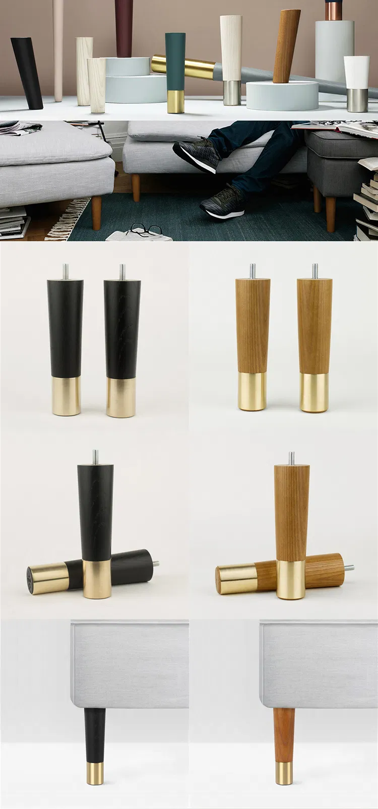 Furniture Wooden Legs for Sofa