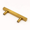 96mm Brush Brass Gold Stainless Steel Cabinet Drawer Door Pull Ss Handle