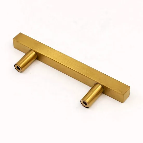96mm Brush Brass Gold Stainless Steel Cabinet Drawer Door Pull Ss Handle