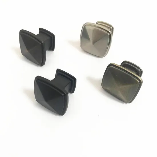 Furniture Hardware Single Hole Square Antique Dresser Handle Kitchen Cabinet Pull Knob