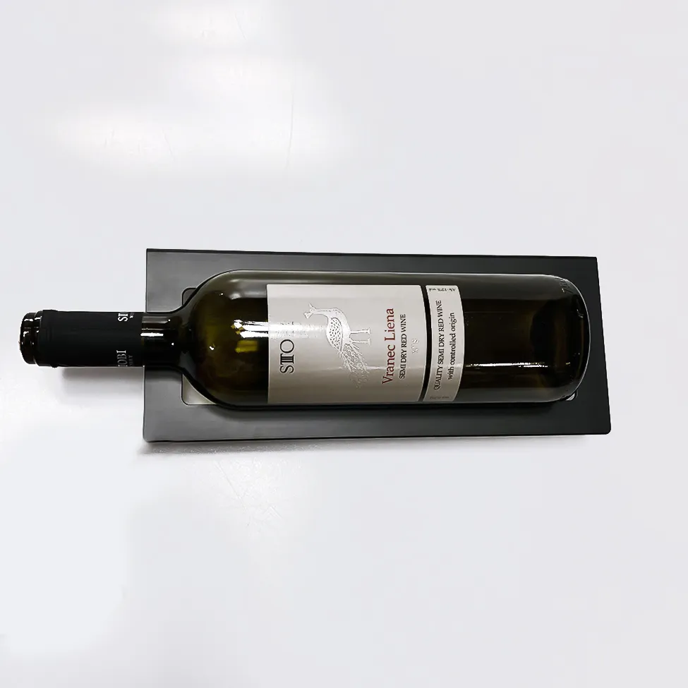 Wine Holder Aluminum Wall Wine Bottle Holder Wine Glass Rack