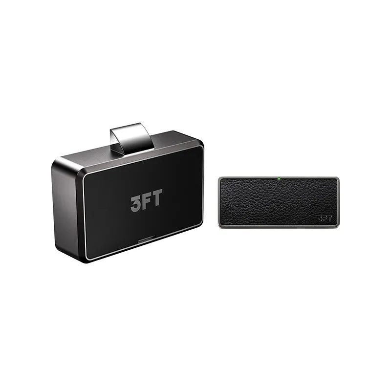 Smart Leather Fingerprint Cabinet Drawer Lock with USB Charging Black Electronic Locks