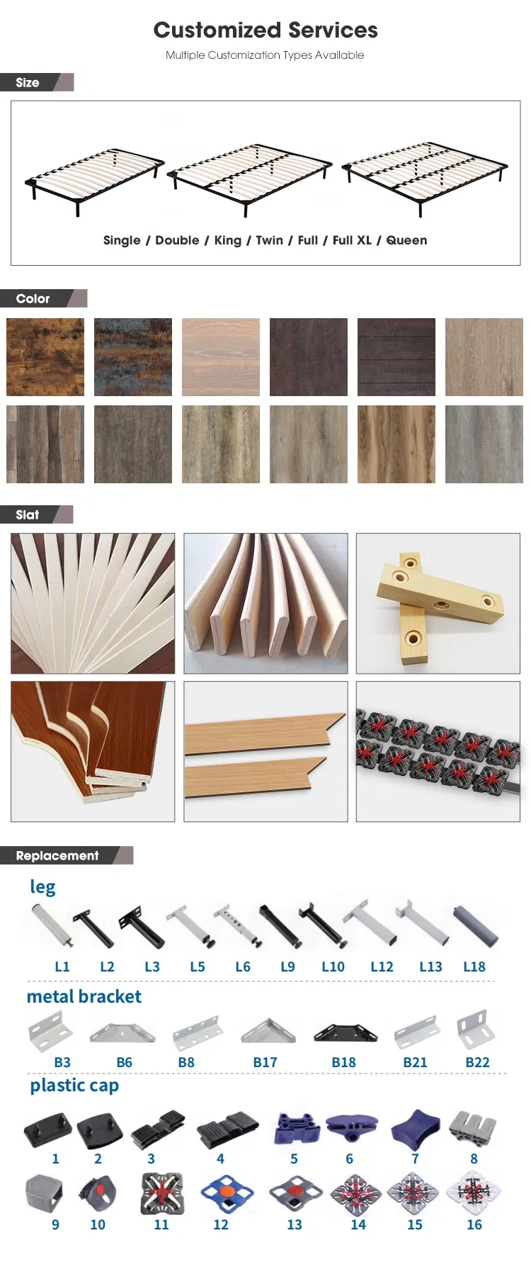 Easy Assembled Space Saving Smart Furniture Full Size Metal Bed Frame