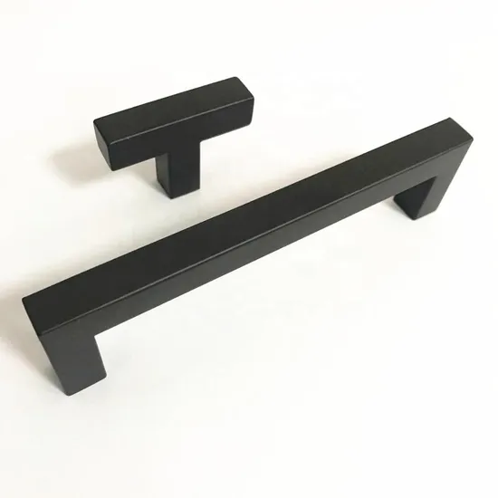 Solid Cast Iron Stainless Steel Square Door Pull Handle
