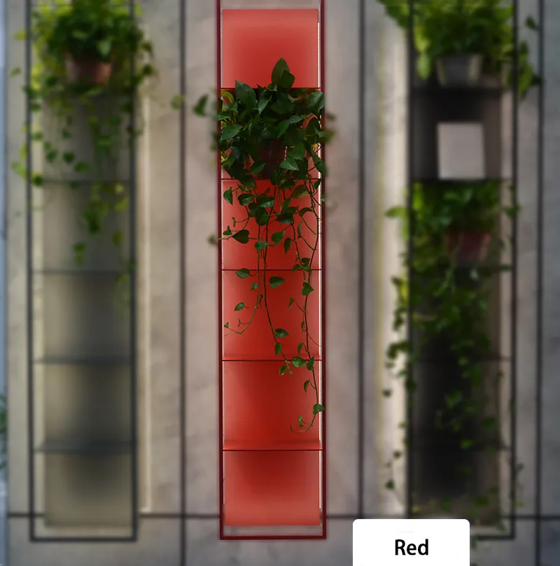 Wall Mount Floating Shelves Living Room 5 Tier Shelf with LED Lights