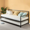Bedroom Furniture Garden Platform Bed Sofa Metal Iron Frame Daybed with Trundle