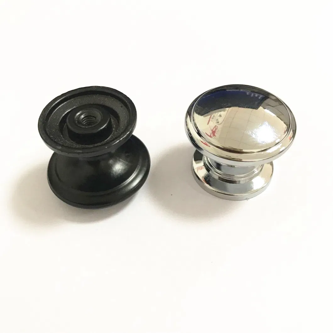Furniture Hardware Round 30mm Diameter Black Pull Knob