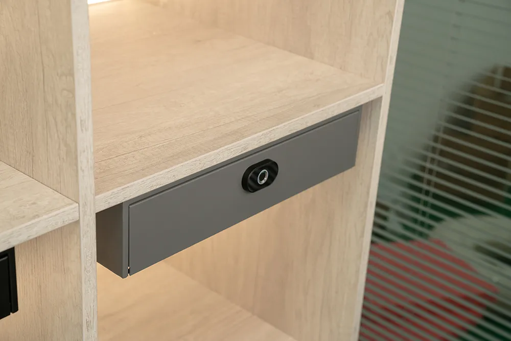 Fingerprint Lock Jewelry Drawer Safe Slide out Hidden Hotel Finance Drawer Safes