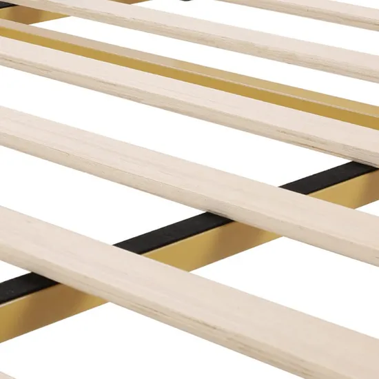 Full Size Metal Bed Base with Velvet Queens Beds Frame