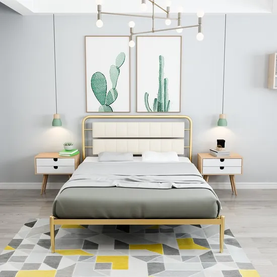 Adult and Children Iron Platform Metal Bed Frame