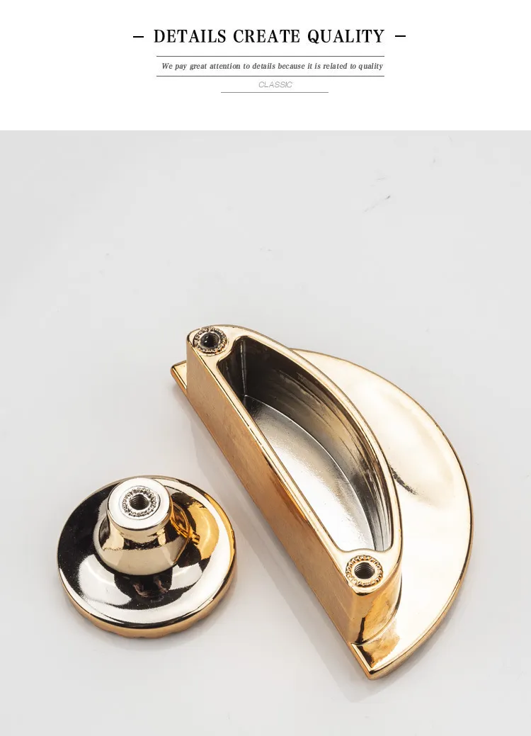 Cabinet Petal Handle Zinc Alloy Light Luxury Small Handle Knob