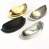 Satin Nickel Chrome Cabinet Hardware Bin Cup Drawer Shell Handle Pull