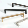 Zinc Furniture Hardware Drawer Pulls Matt Black Kitchen Cabinet Handles