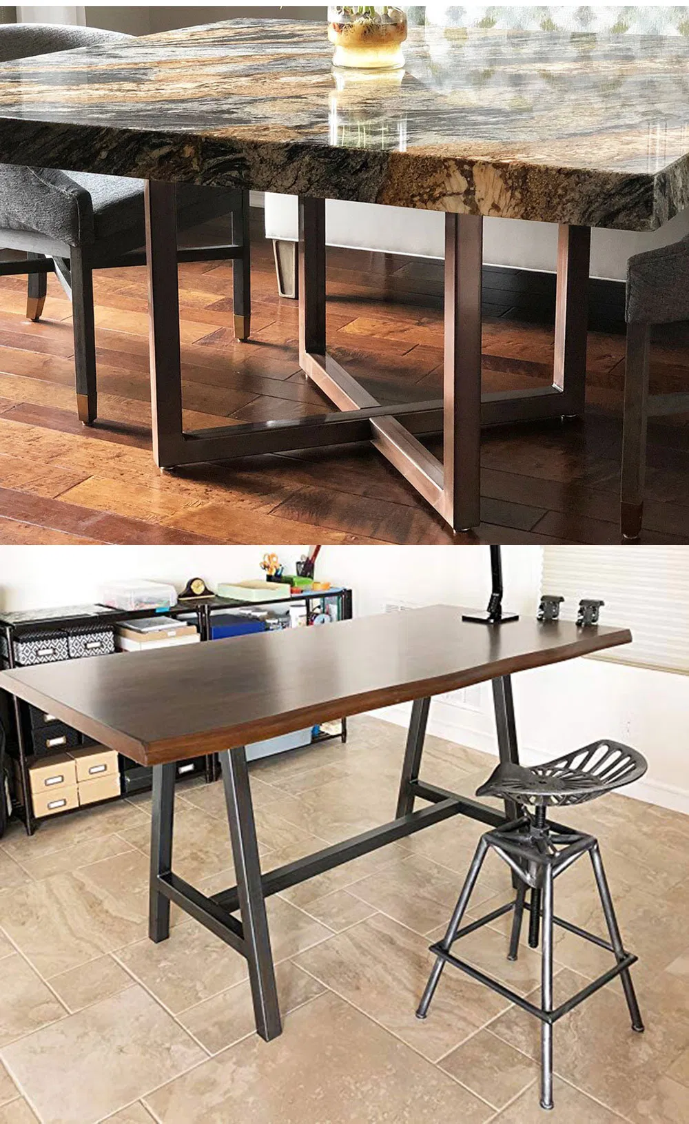 Modern Industrial Dining Restaurant Desk Table Frame