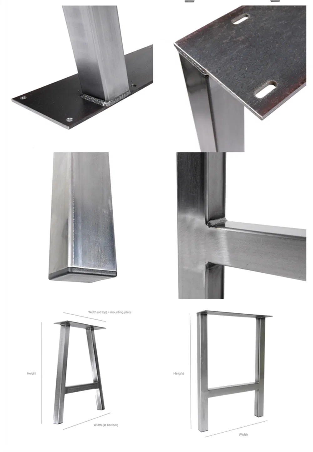 Modern Industrial Dining Restaurant Desk Table Frame