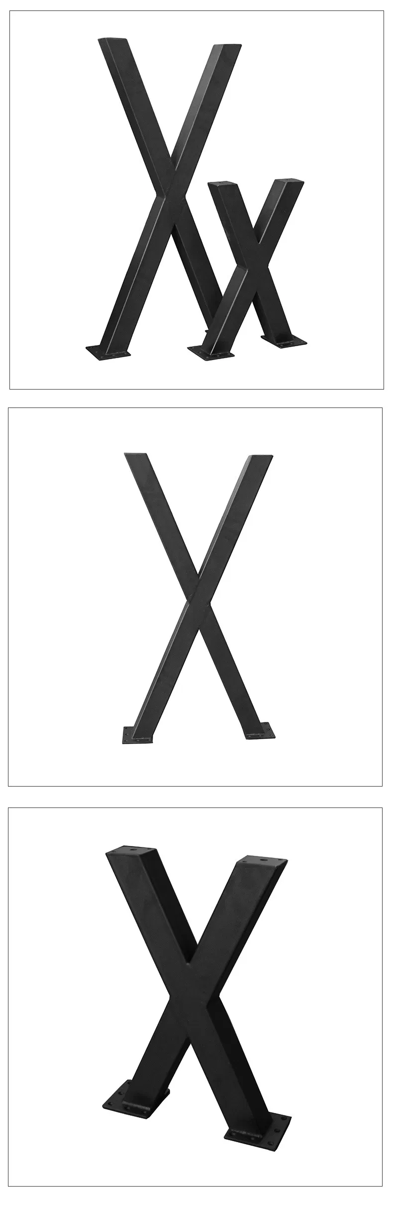 Industrial Restaurant Table Frames Cast Iron Coffee Dining X Meta Table Legs