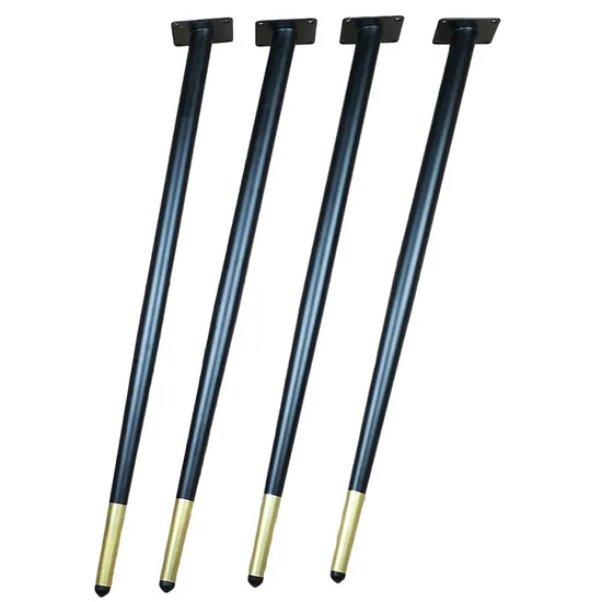 Metal Furniture Conical Black Sofa Wardrobe Cabinet Furniture Leg Table Legs