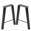 Wholesale Solid Black Powder Coated Durable Modern Industrial Metal Dining Table Legs