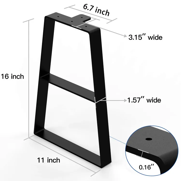 Metal Furniture Steel Iron Dining Table Legs