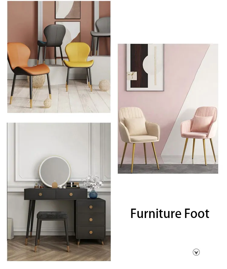 Tapered Chair Gold Iron Brass Steel Furniture Metal Coffee Dining Table Legs