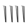 Decorating Design Black Metal Table Legs Industrial Steel Solid Bar Legs