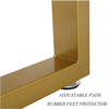 Square Tube Iron Heavy Duty Coffee Dining Office Desk Brass Table Legs