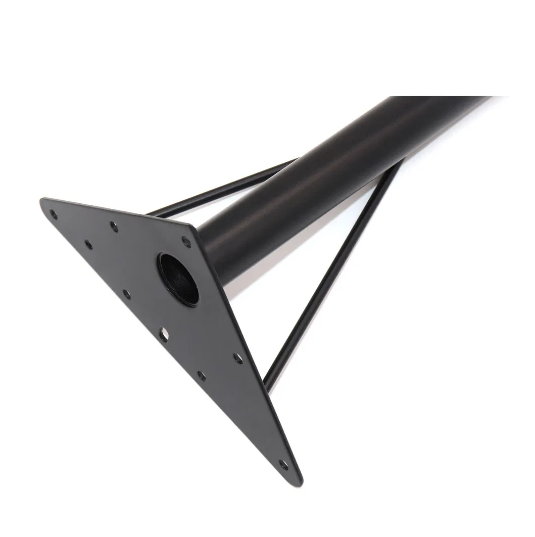 Black Hot Sale Metal Modern Dining Chrome Furniture Telescopic Table Leg