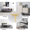 Luxury Replacement Metal Chromed Gold Furniture Sofa Legs