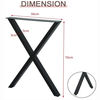 Manufacture Craft Furniture Dinning Computer Desks Square Heavy Duty Metal Table Legs