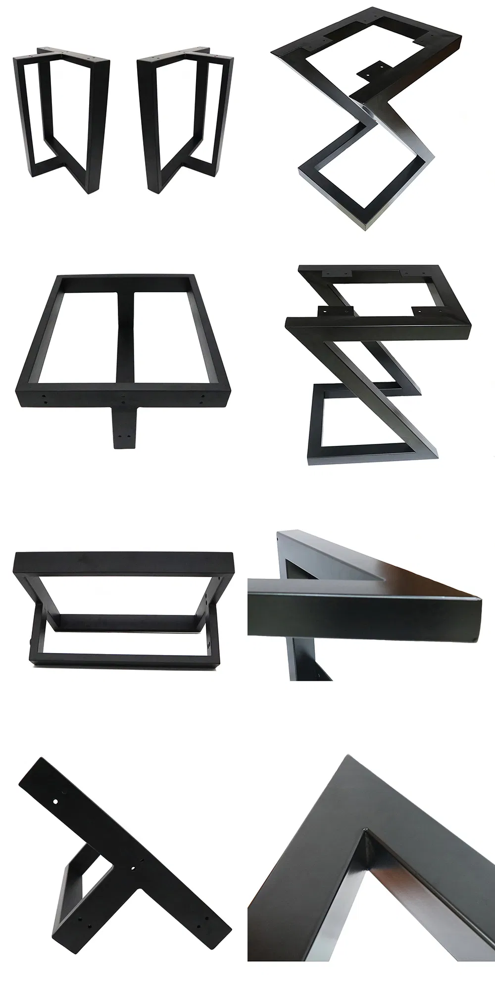 Hot Selling Steel L-Shaped Table Legs Black Coffee Dining Table Legs