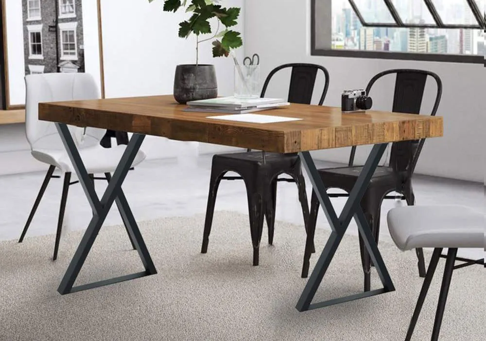 Furniture Office Dining Desk Square Metal Modern Luxury Table Legs