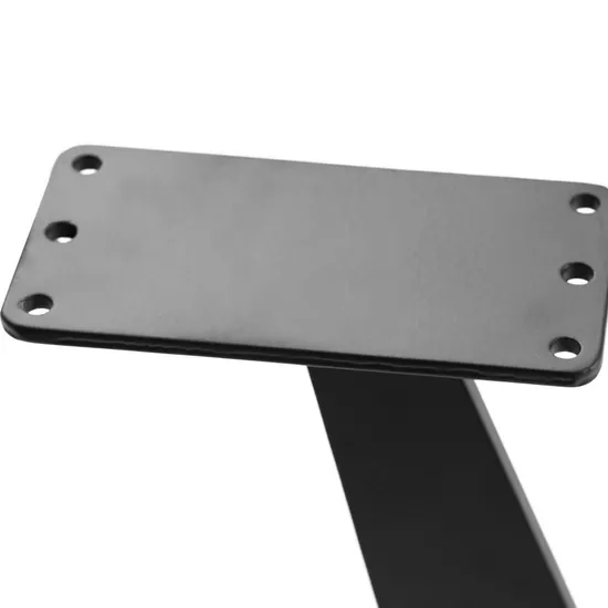 New Design Powder Coated Flat Black Dining Table Legs Manufacturers
