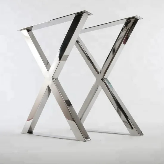 Wholesale High Quality X Shape Stainless Steel Metal Table Legs
