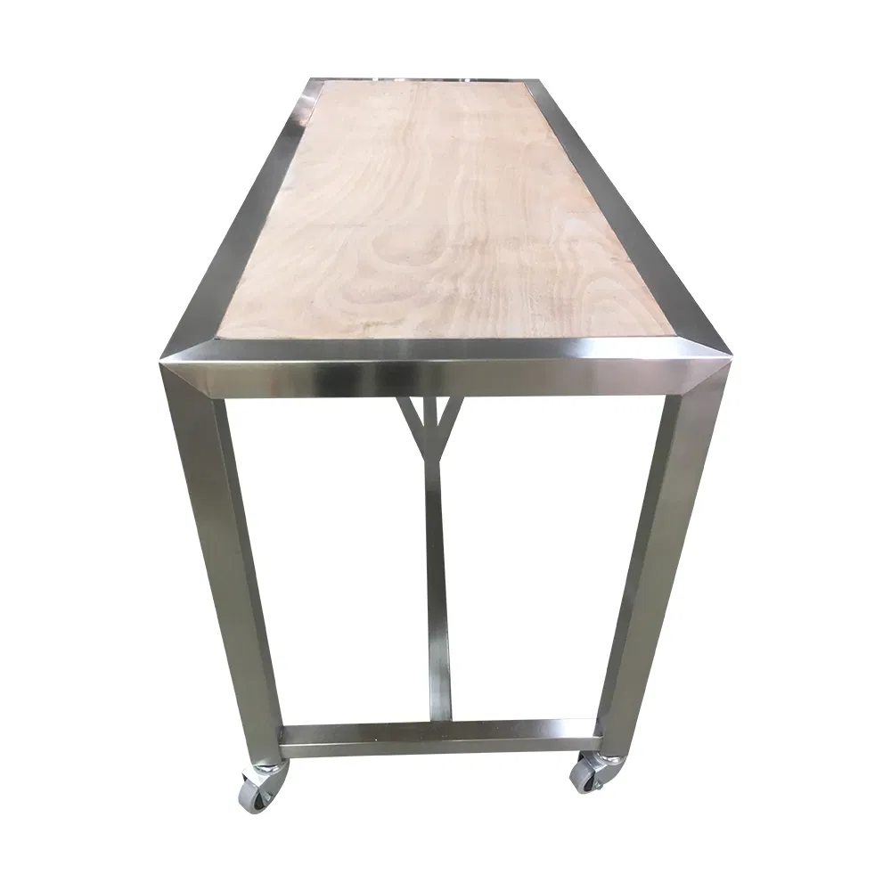 Metal Polish Island Base Stainless Steel Frame Dining Table Base Desk Frame