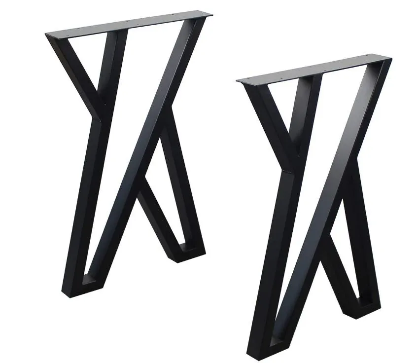 Furniture Metal Table Bench Coffee Industrial Black Dining Table Desk Legs